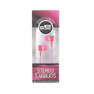 Digital Essentials Pink Stereo Earbuds
